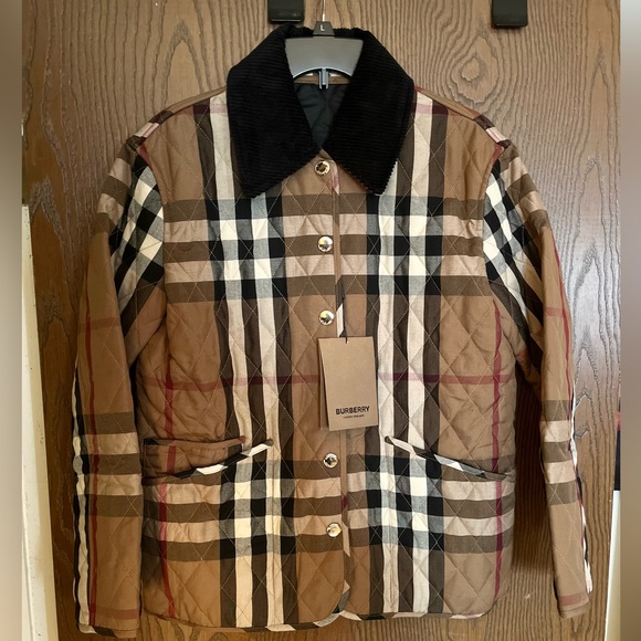 Burberry Nova check Quilted Jacket NWT S - Picture 2 of 5